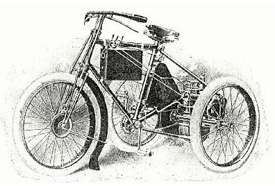 Az első magyar  gyártású gépjármű, a Csonka-féle tricikli, 1900