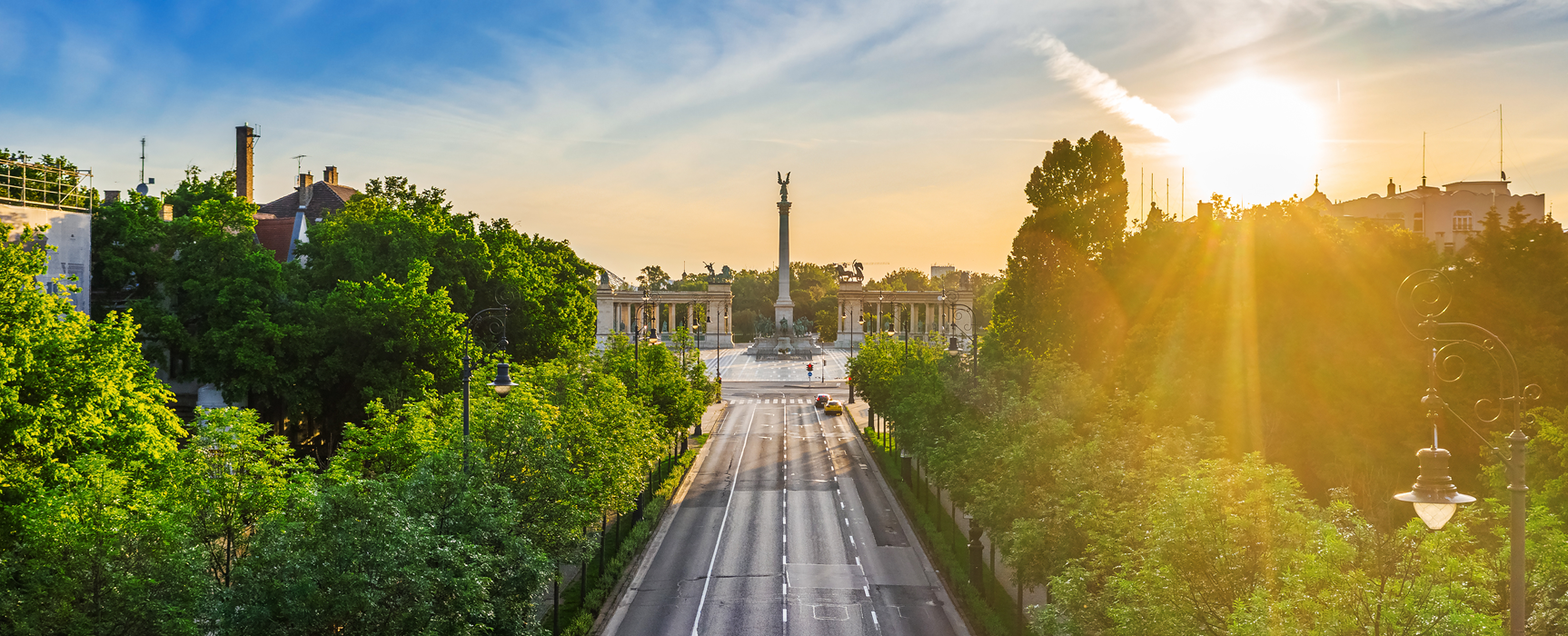 Hősök tere Hősök tere légifelvétele